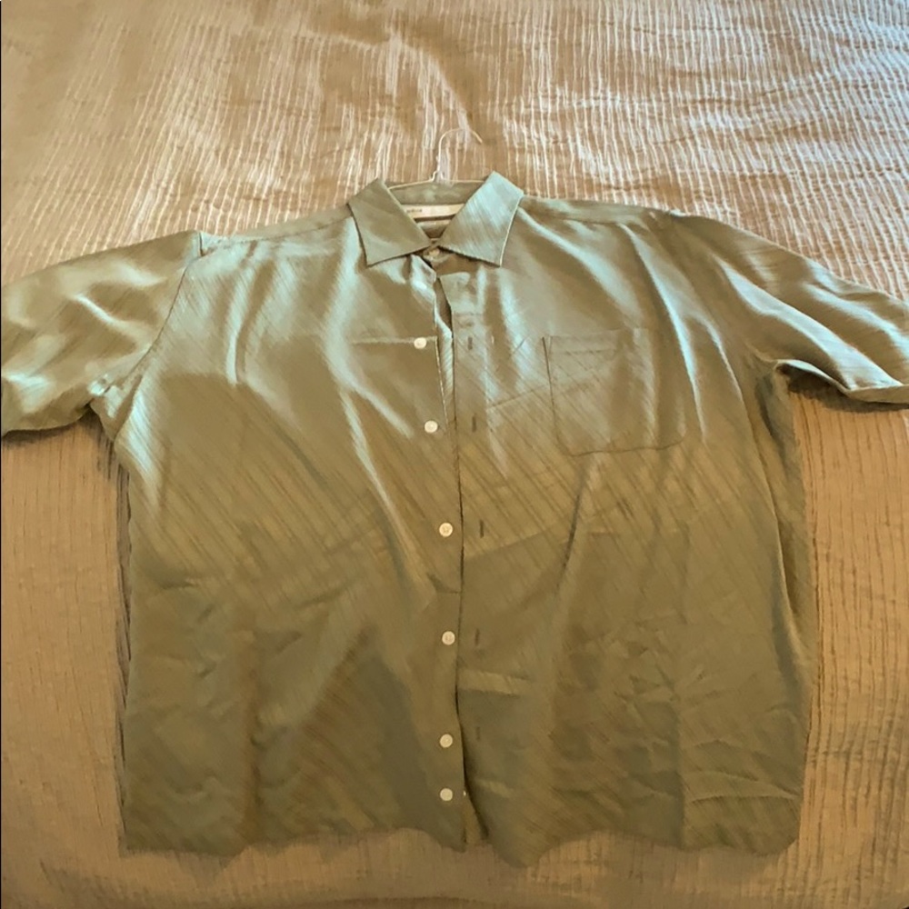 MENS BUTTON DOWN TSHIRT 100% SILK